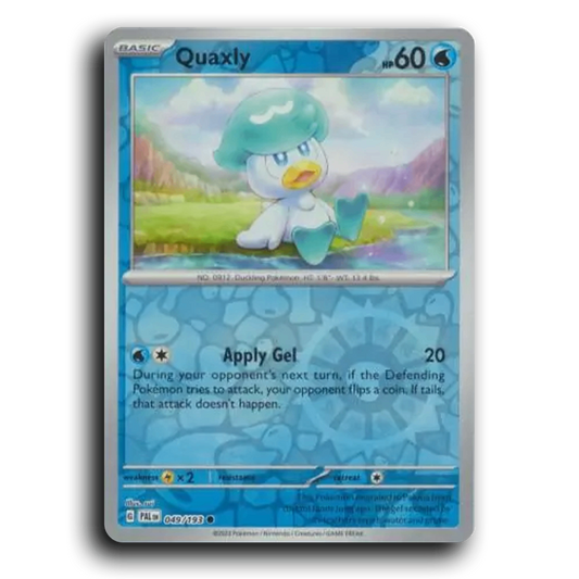 Quaxly (049/193) [Paldea Evolved] Common Pokemon Card TCG Near Mint NM Reverse Holo