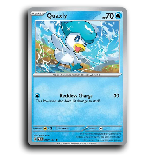Quaxly (050/193) [Paldea Evolved] Common Pokemon Card TCG Near Mint NM