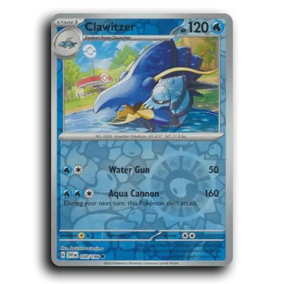 Clawitzer (050/198) [Scarlet & Violet] Common Souichirou Gunjima Pokemon Card TCG Near Mint NM Reverse Holo