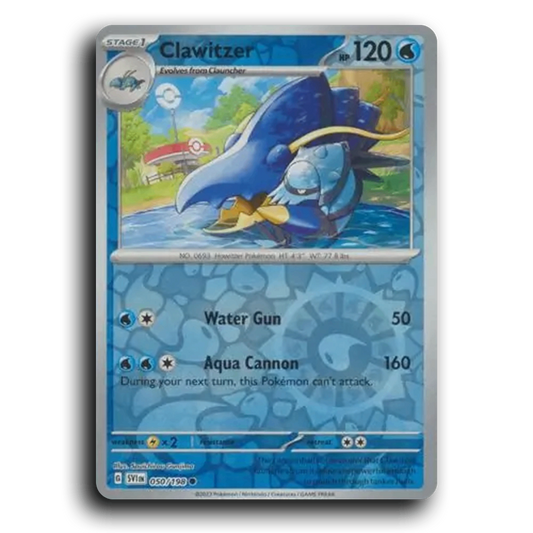 Clawitzer (050/198) [Scarlet & Violet] Common Souichirou Gunjima Pokemon Card TCG Near Mint NM Reverse Holo