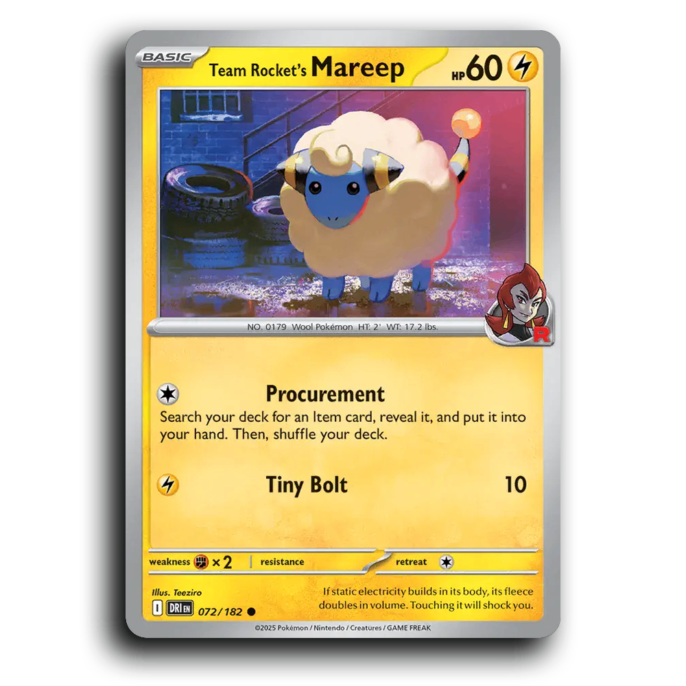 Team Rocket's Mareep - 072/182 [SV10 - Destined Rivals]