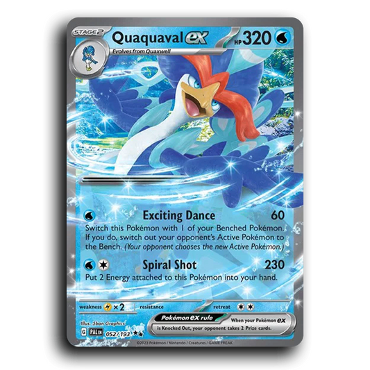 Quaquaval ex (052/193) [Paldea Evolved] Double Rare Pokemon Card TCG Near Mint NM
