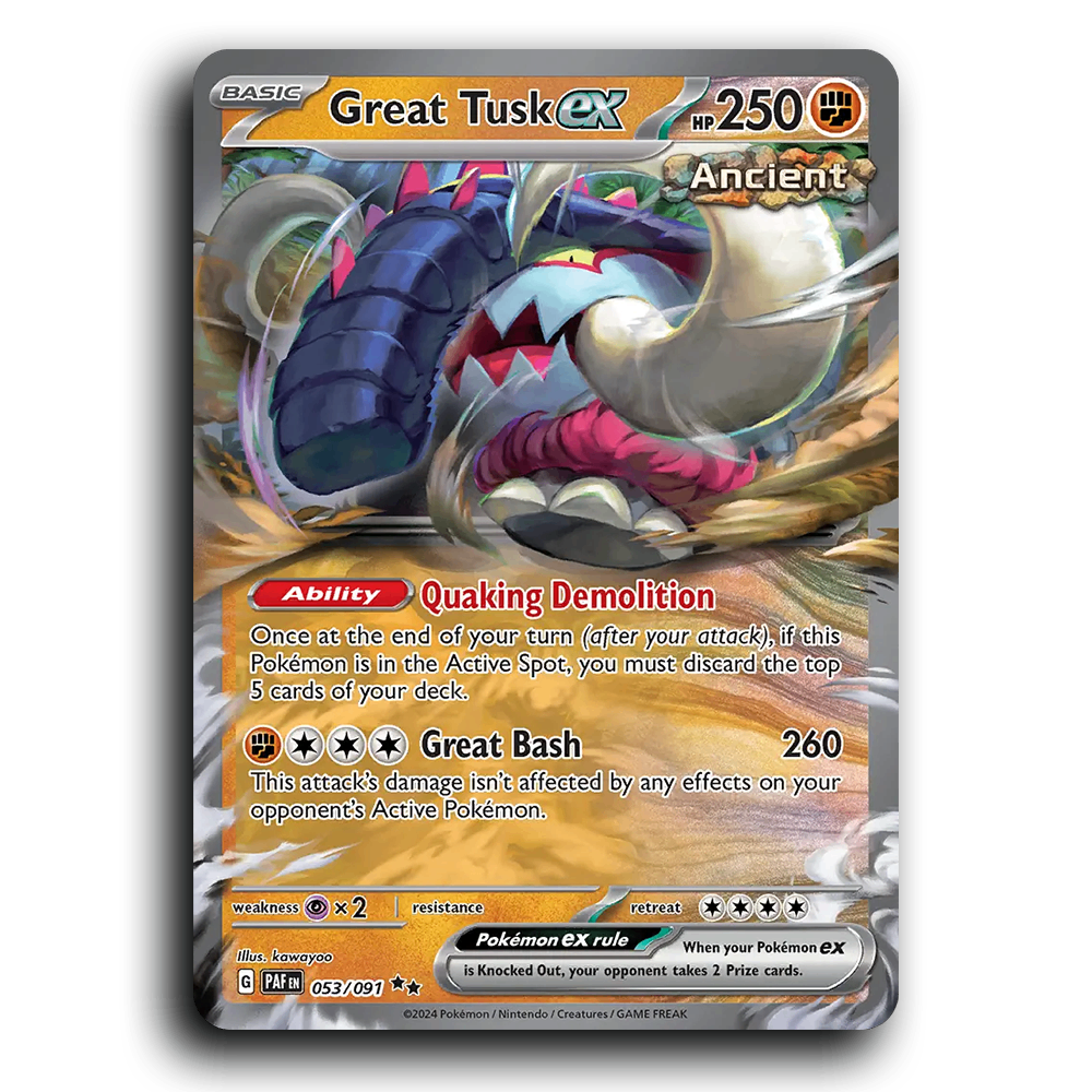 Great Tusk ex (053/091) [Paldean Fates]
