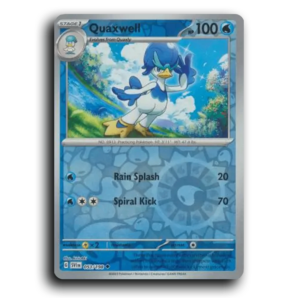 Quaxwell (053/198) [Scarlet & Violet] Uncommon kirisAki Pokemon Card TCG Near Mint NM Reverse Holo
