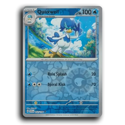 Quaxwell (053/198) [Scarlet & Violet] Uncommon kirisAki Pokemon Card TCG Near Mint NM Reverse Holo