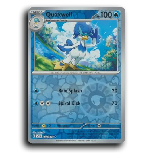 Quaxwell (053/198) [Scarlet & Violet] Uncommon kirisAki Pokemon Card TCG Near Mint NM Reverse Holo