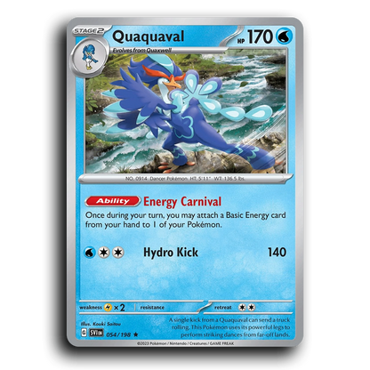 Quaquaval (054/198) [Scarlet & Violet] Rare Kouki Saitou Pokemon Card TCG Near Mint NM