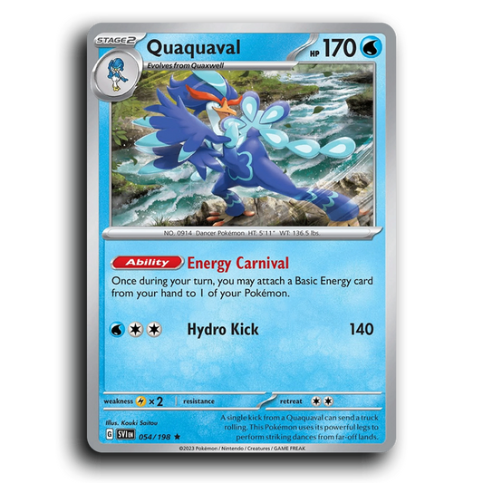 Quaquaval (054/198) [Scarlet & Violet] Rare Kouki Saitou Pokemon Card TCG Near Mint NM