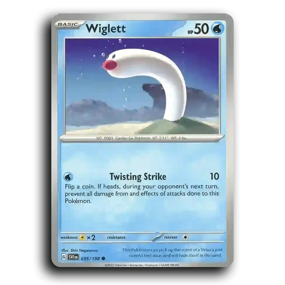 Wiglett (055/198) [Scarlet & Violet] Common Shin Nagasawa Pokemon Card TCG Near Mint NM