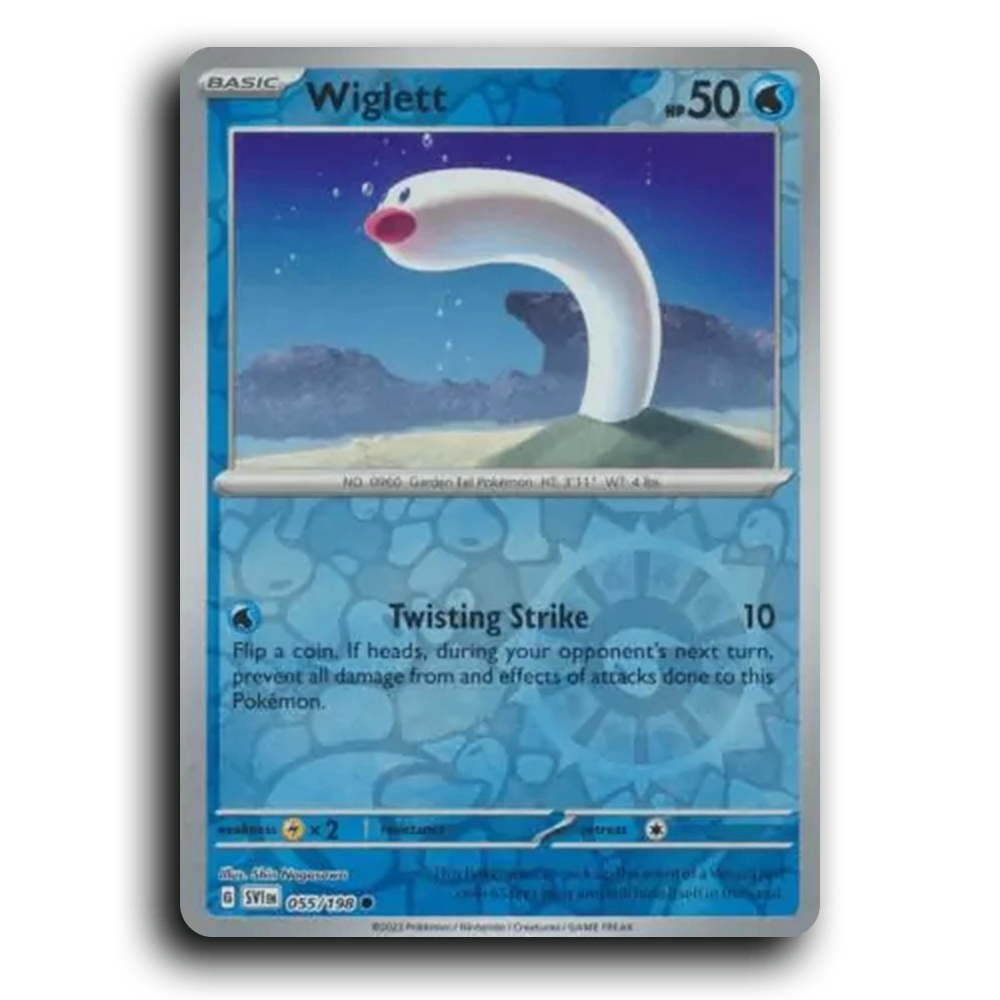 Wiglett (055/198) [Scarlet & Violet] Common Shin Nagasawa Pokemon Card TCG Near Mint NM Reverse Holo