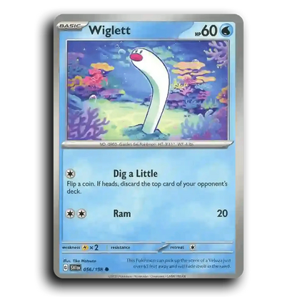 Wiglett (056/198) [Scarlet & Violet] Common Tika Matsuno Pokemon Card TCG Near Mint NM