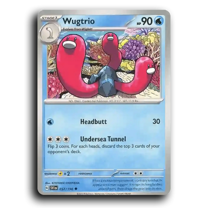 Wugtrio (057/198) [Scarlet & Violet] Uncommon KIYOTAKA OSHIYAMA Pokemon Card TCG Near Mint NM