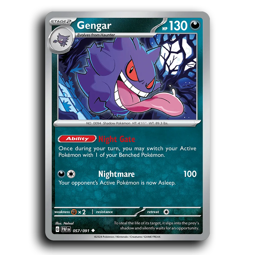 Gengar (057/091) [Paldean Fates]