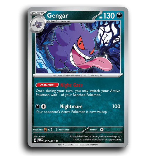Gengar (057/091) [Paldean Fates]