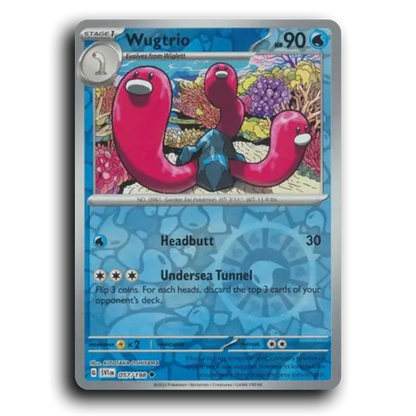 Wugtrio (057/198) [Scarlet & Violet] Uncommon KIYOTAKA OSHIYAMA Pokemon Card TCG Near Mint NM Reverse Holo
