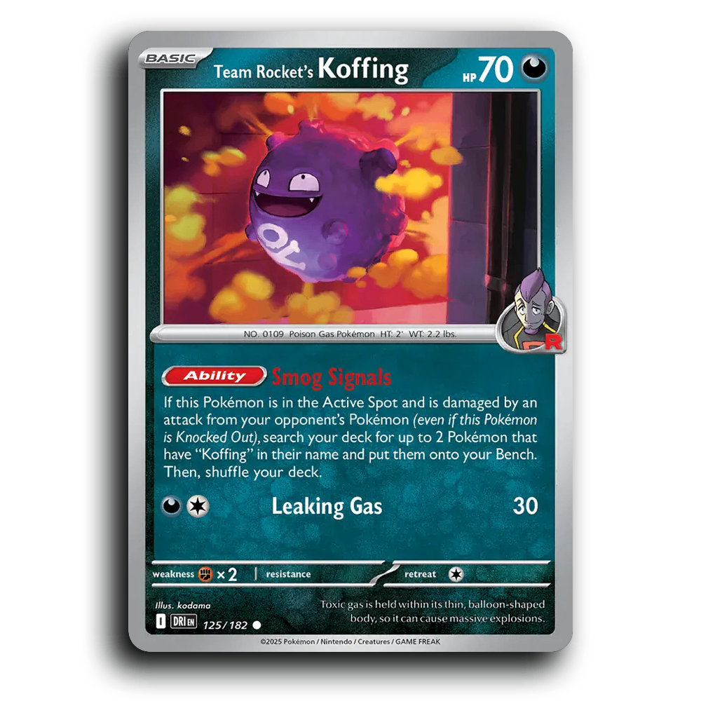 Team Rocket's Koffing - 125/182 [SV10 - Destined Rivals]