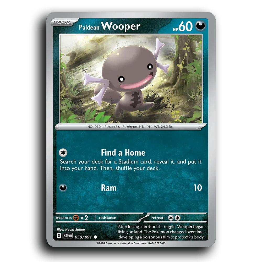 Paldean Wooper (058/091) [Paldean Fates]