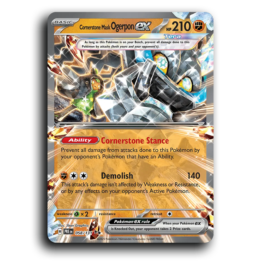 Cornerstone Mask Ogerpon ex - 058/131 [Prismatic Evolutions]