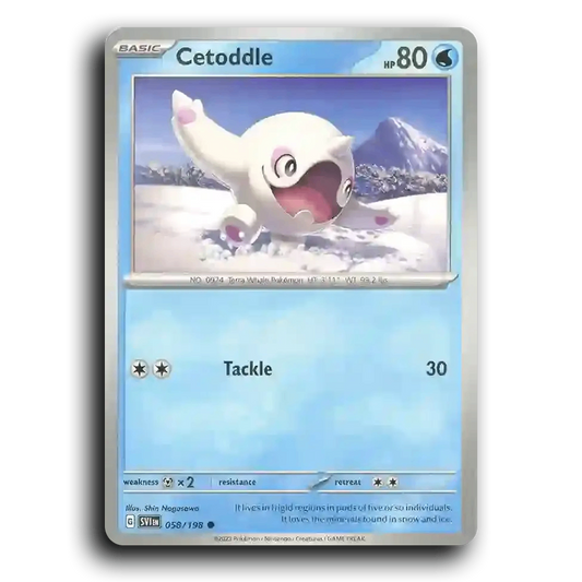 Cetoddle (058/198) [Scarlet & Violet] Common Shin Nagasawa Pokemon Card TCG Near Mint NM