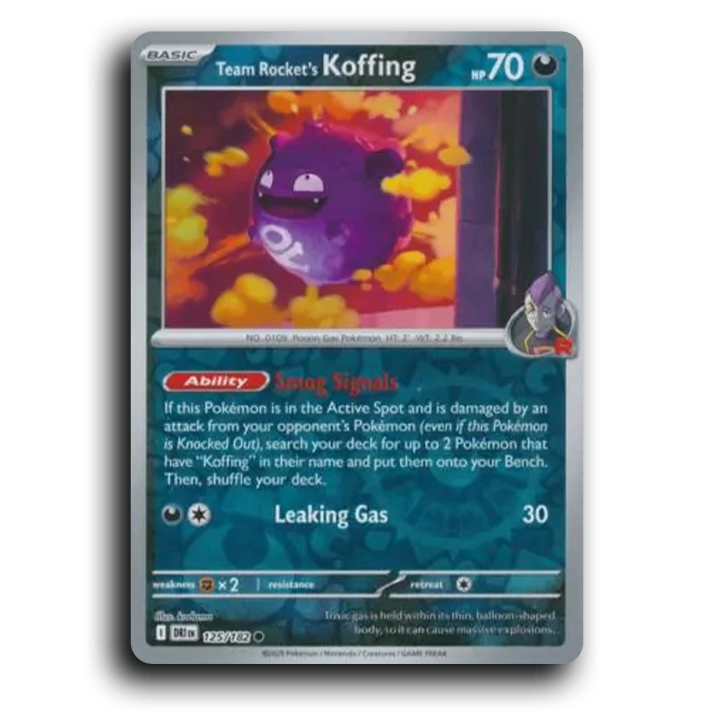 Team Rocket's Koffing (125/182) [Destined Rivals]