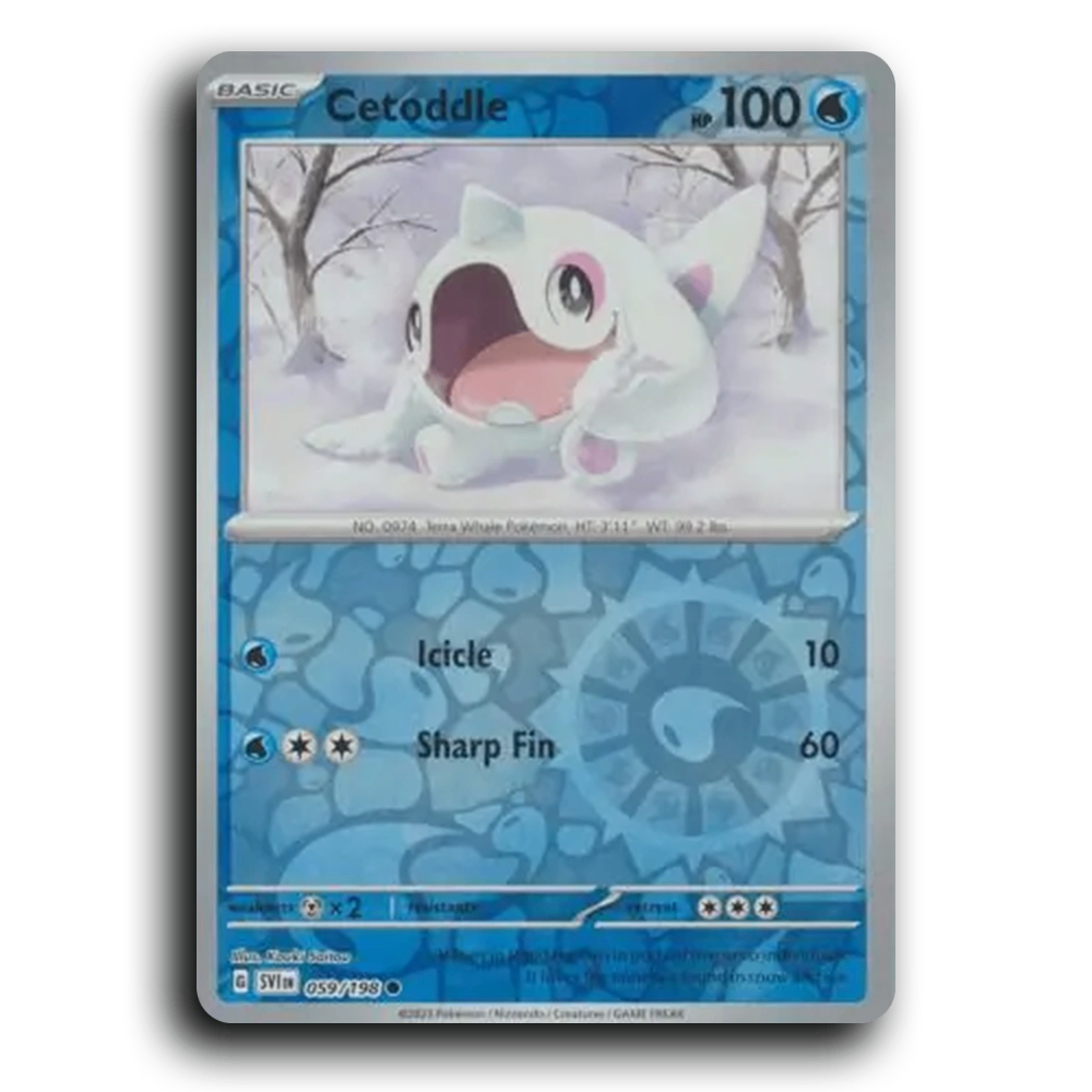 Cetoddle (059/198) [Scarlet & Violet] Common Kouki Saitou Pokemon Card TCG Near Mint NM Reverse Holo