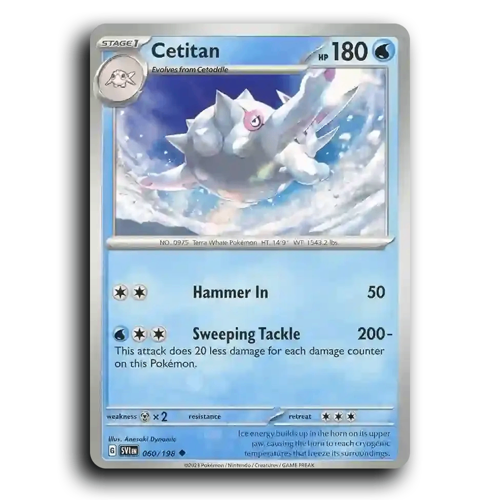 Cetitan (060/198) [Scarlet & Violet] Uncommon Anesaki Dynamic Pokemon Card TCG Near Mint NM