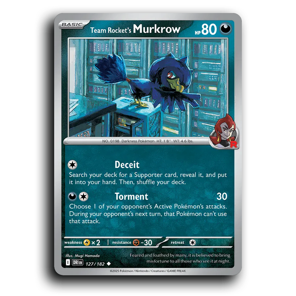 Team Rocket's Murkrow - 127/182 [SV10 - Destined Rivals]