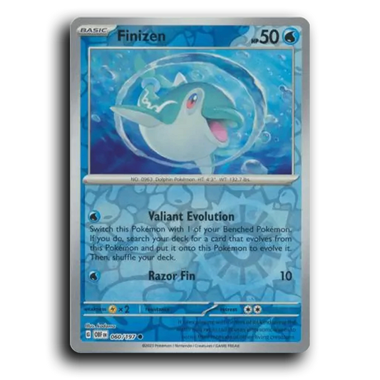 Finizen (060/197) [Obsidian Flames] 2023 G Common English kodama Water OBF Basic Dolphin Pokémon Pokemon Card TCG Near Mint NM Reverse Holo