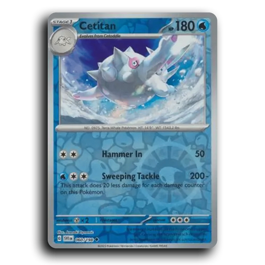 Cetitan (060/198) [Scarlet & Violet] Uncommon Anesaki Dynamic Pokemon Card TCG Near Mint NM Reverse Holo