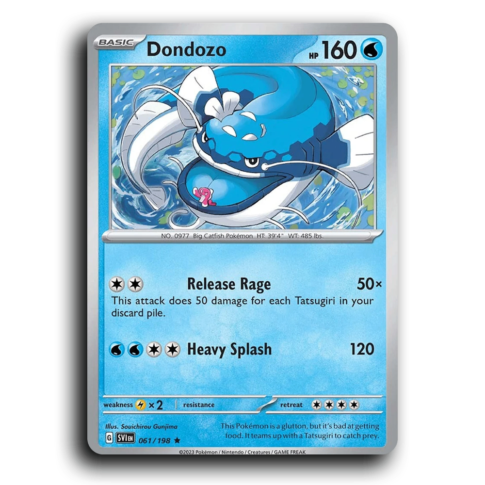 Dondozo (061/198) [Scarlet & Violet] Rare Souichirou Gunjima Pokemon Card TCG Near Mint NM