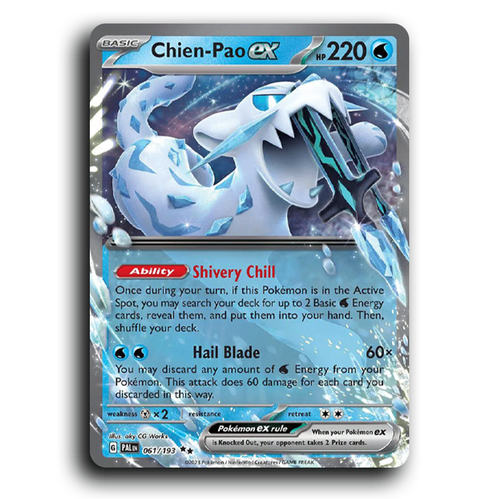 Chien-Pao ex (061/193) [Paldea Evolved] Double Rare Pokemon Card TCG Near Mint NM