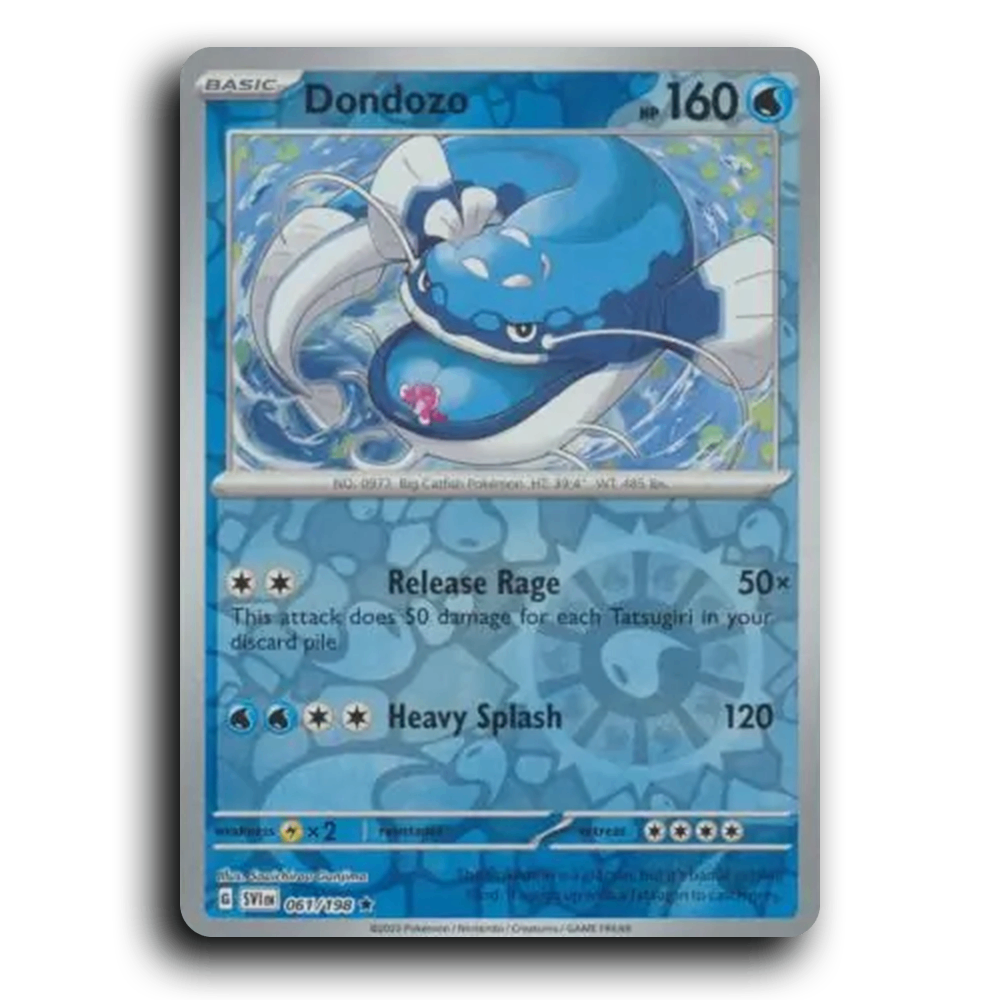 Dondozo (061/198) [Scarlet & Violet] Rare Souichirou Gunjima Pokemon Card TCG Near Mint NM Reverse Holo