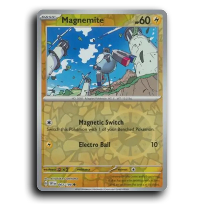Magnemite (063/198) [Scarlet & Violet] Common KIYOTAKA OSHIYAMA Pokemon Card TCG Near Mint NM Reverse Holo