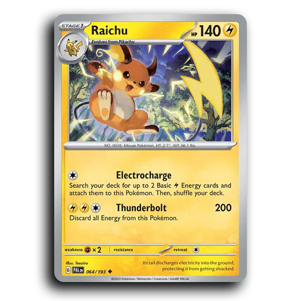 Raichu (064/193) [Paldea Evolved] Uncommon Pokemon Card TCG Near Mint NM