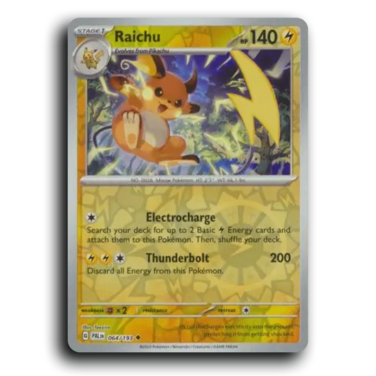 Raichu (064/193) [Paldea Evolved] Uncommon Pokemon Card TCG Near Mint NM Reverse Holo