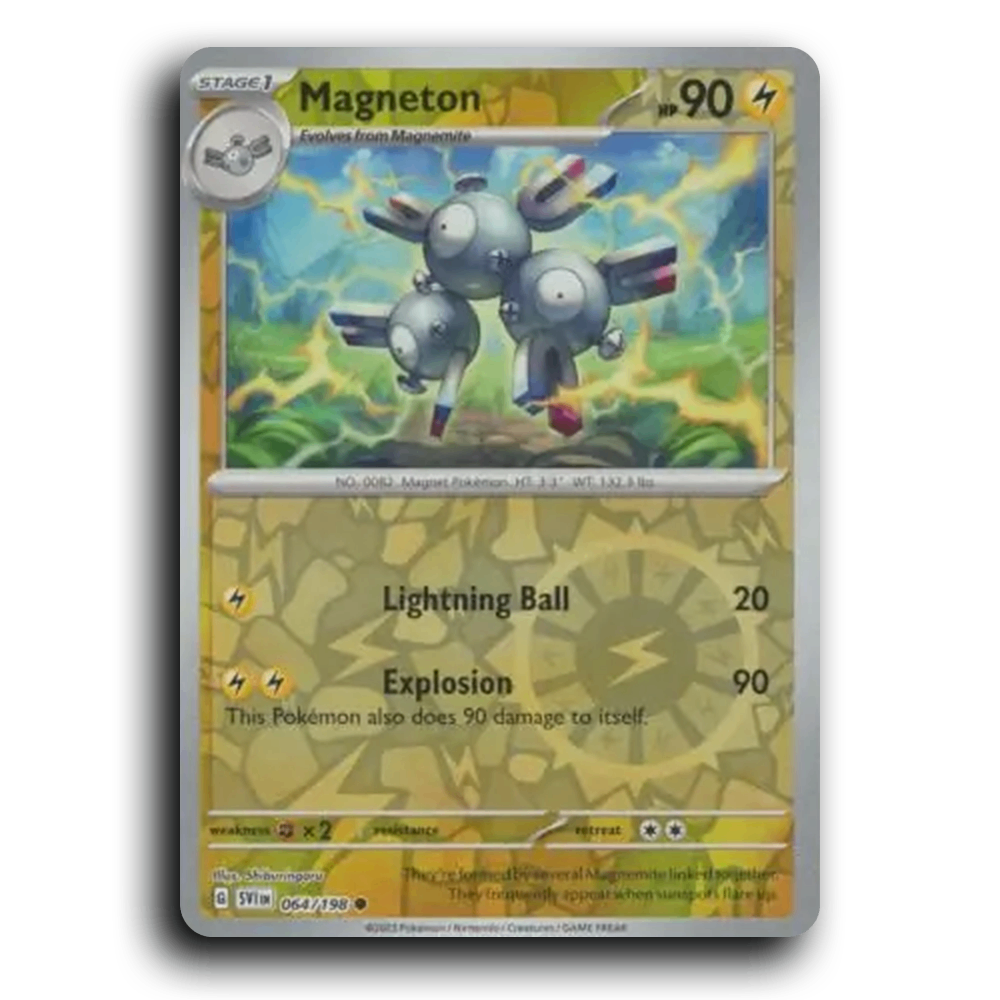 Magneton (064/198) [Scarlet & Violet] Common Shiburingaru Pokemon Card TCG Near Mint NM Reverse Holo