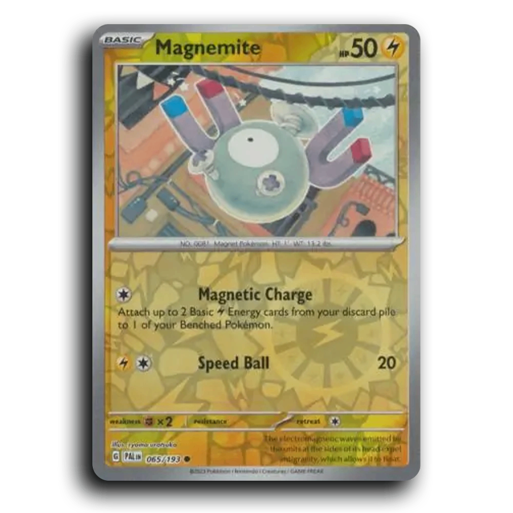 Magnemite (065/193) [Paldea Evolved] Common Pokemon Card TCG Near Mint NM Reverse Holo