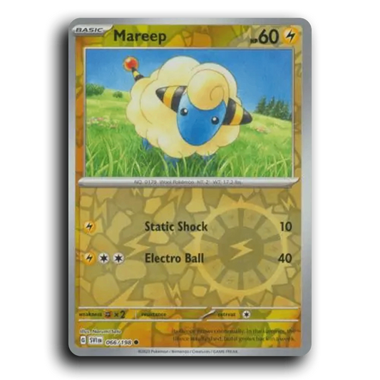 Mareep (066/198) [Scarlet & Violet] Common Narumi Sato Pokemon Card TCG Near Mint NM Reverse Holo