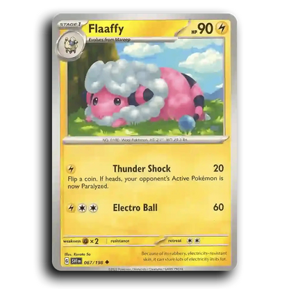 Flaaffy (067/198) [Scarlet & Violet] Uncommon Kurata So Pokemon Card TCG Near Mint NM