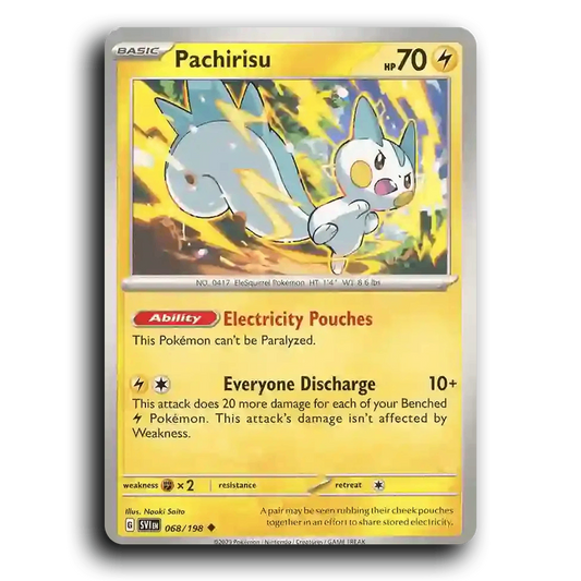 Pachirisu (068/198) [Scarlet & Violet] Uncommon Naoki Saito Pokemon Card TCG Near Mint NM