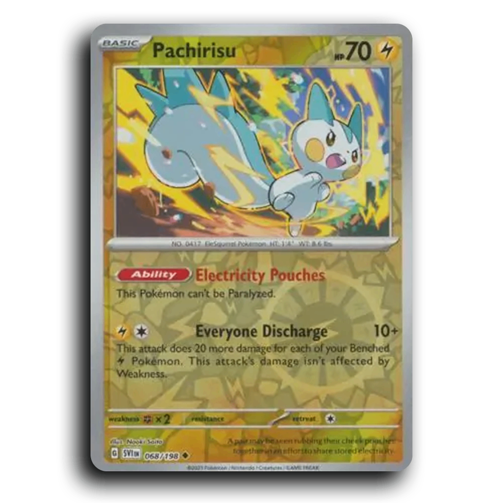 Pachirisu (068/198) [Scarlet & Violet] Uncommon Naoki Saito Pokemon Card TCG Near Mint NM Reverse Holo