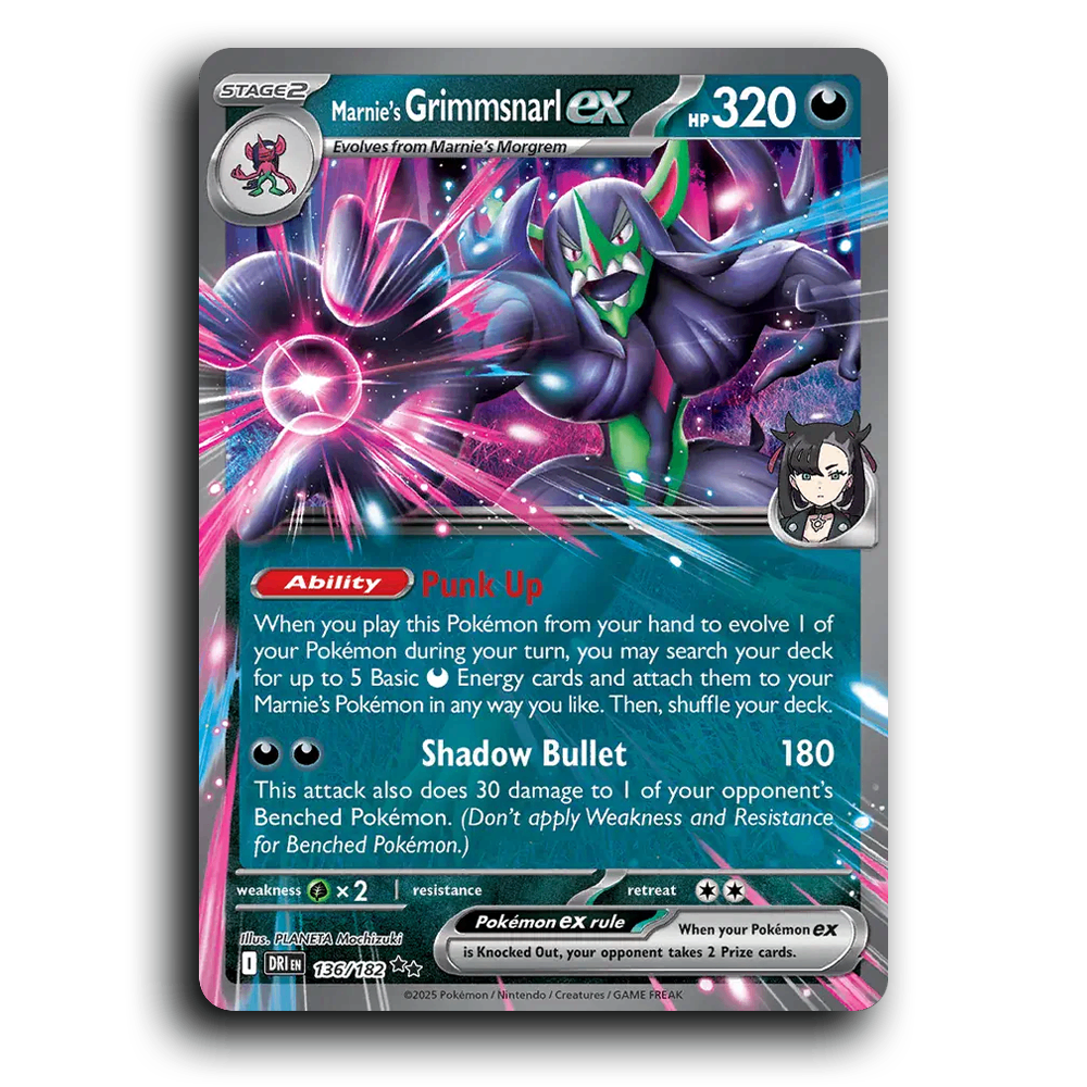Marnie's Grimmsnarl ex - 136/182 [SV10 - Destined Rivals]