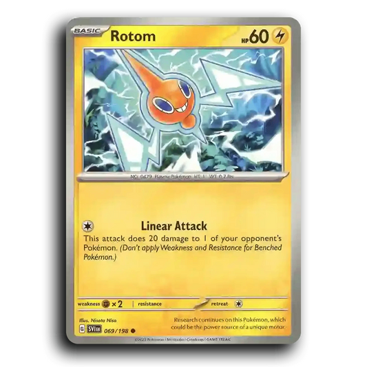 Rotom (069/198) [Scarlet & Violet] Common Nisota Niso Pokemon Card TCG Near Mint NM