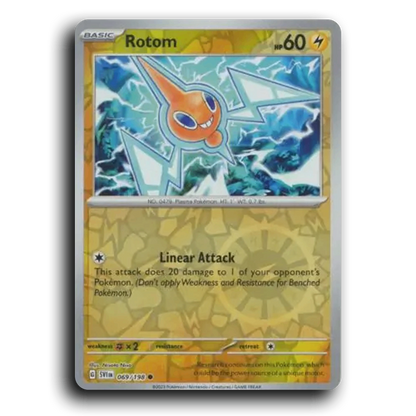 Rotom (069/198) [Scarlet & Violet] Common Nisota Niso Pokemon Card TCG Near Mint NM Reverse Holo