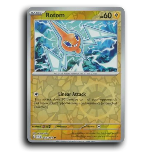 Rotom (069/198) [Scarlet & Violet] Common Nisota Niso Pokemon Card TCG Near Mint NM Reverse Holo
