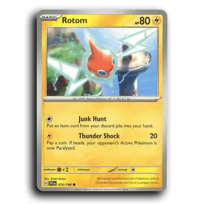 Rotom (070/198) [Scarlet & Violet] Common Kouki Saitou Pokemon Card TCG Near Mint NM