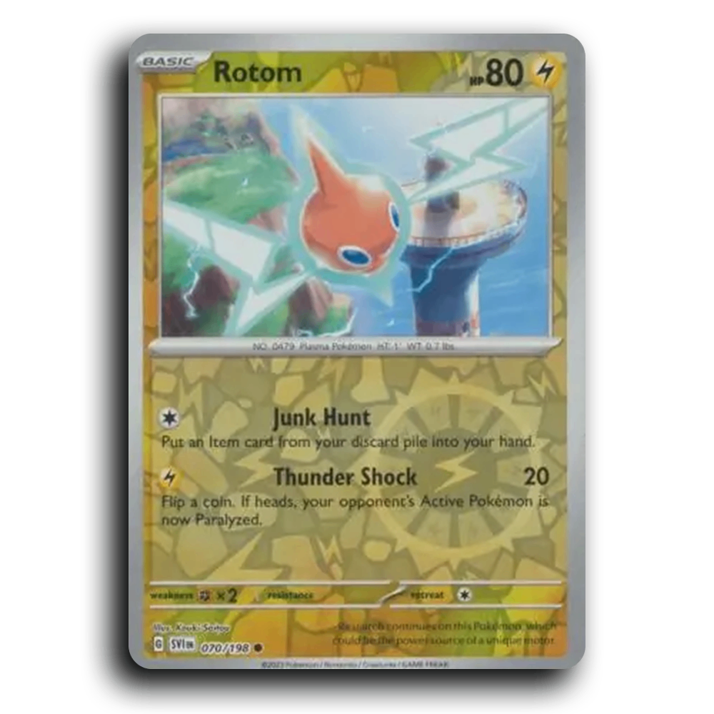 Rotom (070/198) [Scarlet & Violet] Common Kouki Saitou Pokemon Card TCG Near Mint NM Reverse Holo