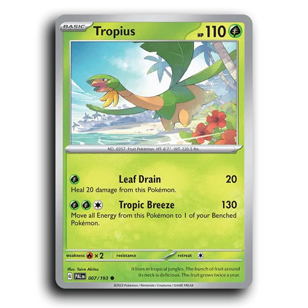 Tropius (007/193) [Paldea Evolved] Common Pokemon Card TCG Near Mint NM