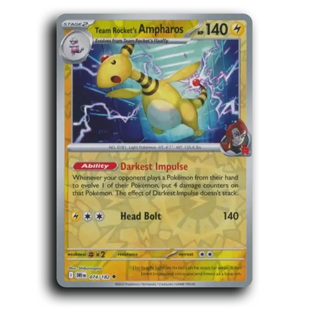 Team Rocket's Ampharos (074/182) [Destined Rivals]