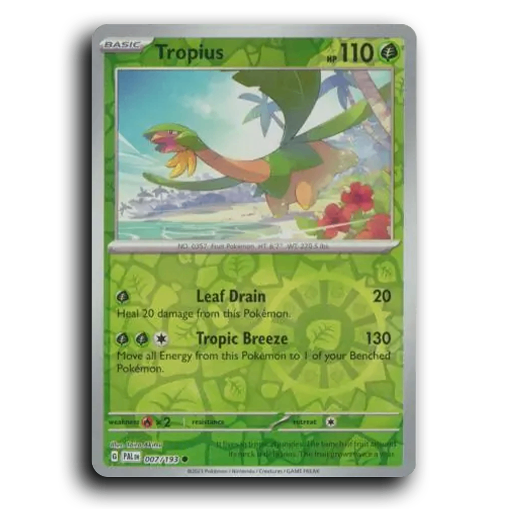 Tropius (007/193) [Paldea Evolved] Common Pokemon Card TCG Near Mint NM Reverse Holo